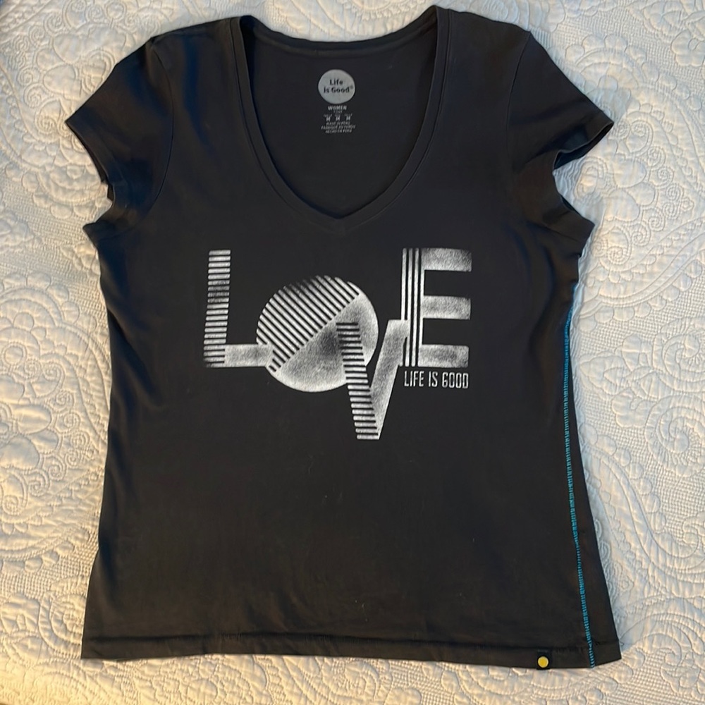 Life Is Good “LOVE” Wmns. Med. T-shirt